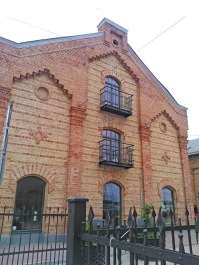 from the Spīķeri district, one of the red warehouses